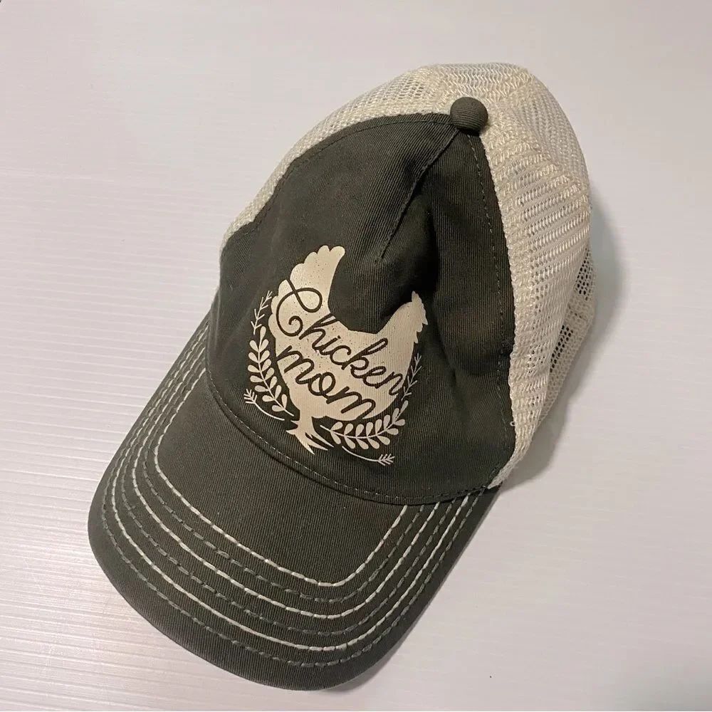 John Deere Chicken Mom baseball cap Hat boho prairie farmhouse snapback